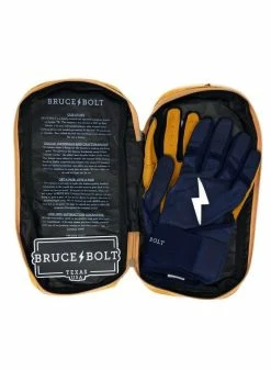 Bruce Bolt Premium Long Cuff Navy/Gold -Cheap Baseball Glove Store bruce bolt bruce bolt premium long cuff navy gold 5