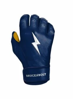 Bruce Bolt Premium Short Cuff Navy/Gold -Cheap Baseball Glove Store bruce bolt bruce bolt premium short cuff navy gold 2