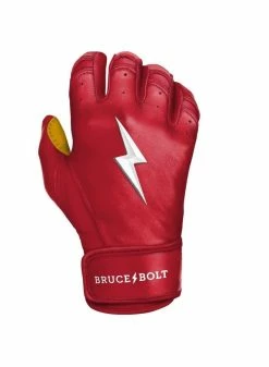 Bruce Bolt Premium Short Cuff Red/Gold -Cheap Baseball Glove Store bruce bolt bruce bolt premium short cuff red gold 2