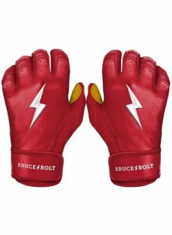 Bruce Bolt Premium Short Cuff Red/Gold -Cheap Baseball Glove Store bruce bolt bruce bolt premium short cuff red gold 7