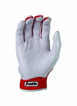 Franklin CFX Pro Batting Gloves Red/Pearl -Cheap Baseball Glove Store franklin franklin cfx pro batting gloves red pearl 2