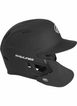 Rawlings MACH One-Tone Matte Helmet W/Adjustable Face Guard - LHB Matte Black -Cheap Baseball Glove Store rawlings rawlings mach one tone matte helmet w adj 20