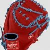 Rawlings Pro Preferred Custom ProSCM33 Catchers 33" Red/Sky Blue -Cheap Baseball Glove Store rawlings rawlings pro preferred custom proscm33 ca