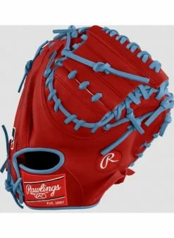 Rawlings Pro Preferred Custom ProSCM33 Catchers 33" Red/Sky Blue
