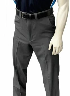 Smitty Mens 4-Way Stretch Flat Front Plate Pant Charcoal
