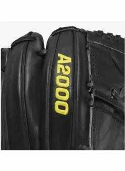 Wilson 2021 A2000 CK22 Clayton Kershaw Game Model (P) LHT 11.75 Black/Black/Yellow -Cheap Baseball Glove Store wilson wilson 2021 a2000 ck22 clayton kershaw game 7