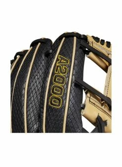 Wilson 2022 A2000 SuperSkin K. Hayes GM (IF) 11.75 Black/Black SuperSnakeSkin/Blonde -Cheap Baseball Glove Store wilson wilson 2022 a2000 superskin k hayes gm if 1 4