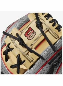 Wilson 2023 A2000 PF88SS Grey/Blonde/Red 11.25 -Cheap Baseball Glove Store wilson wilson 2023 a2000 pf88ss grey blonde red 11 3