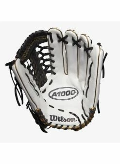 Wilson A1000 Fastpitch T125 12.5 White/White/Black & Blonde -Cheap Baseball Glove Store wilson wilson a1000 fastpitch t125 125 white white 3