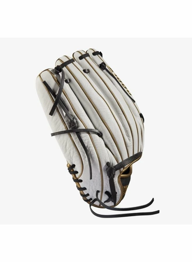Wilson A1000 Fastpitch T125 LHT 12.5 White/White/Black & Blonde 4 Wilson A1000 Fastpitch T125 LHT 12.5 White/White/Black & Blonde - Image 2