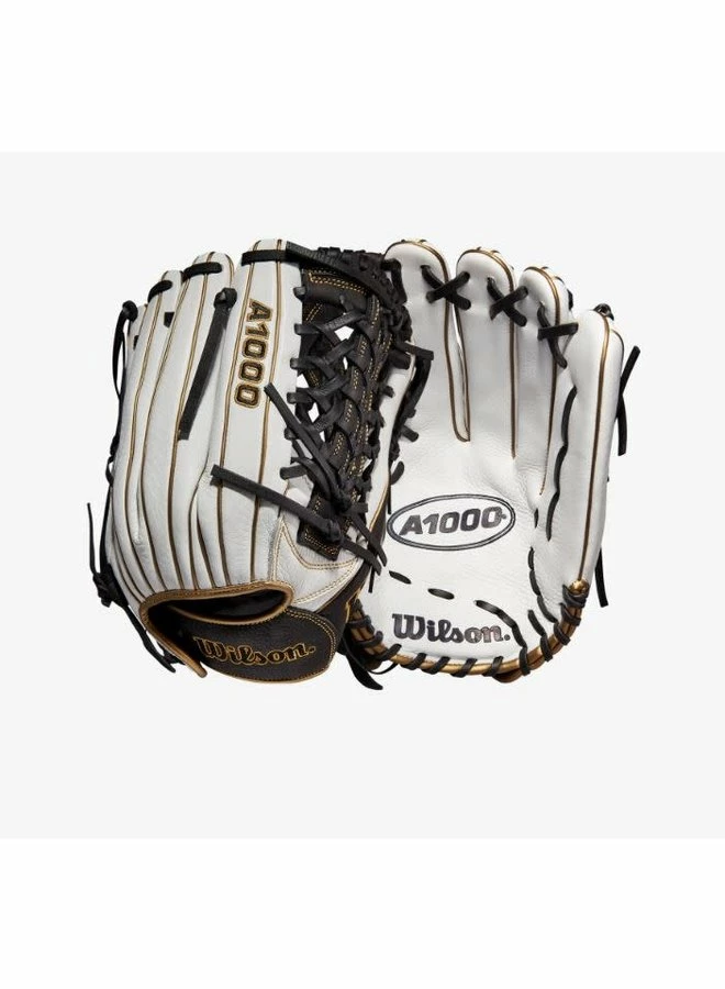 Wilson A1000 Fastpitch T125 LHT 12.5 White/White/Black & Blonde 7 Wilson A1000 Fastpitch T125 LHT 12.5 White/White/Black & Blonde - Image 5