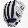 Wilson A200 EZ Catch Baseball 10-inch White/Black/Purple -Cheap Baseball Glove Store wilson wilson a200 ez catch baseball 10 inch white