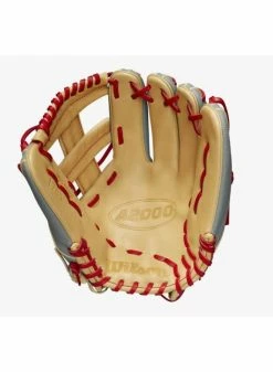 Wilson A2000 1785SS Grey/Blonde/Red 11.75 -Cheap Baseball Glove Store wilson wilson a2000 1785ss grey blonde red 1175 2