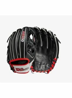 Wilson A2000 1975 Black/White/Red 11.75 -Cheap Baseball Glove Store wilson wilson a2000 1975 black white red 1175 4