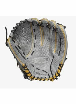 Wilson A2000 FP V125 W/Spin Control & SuperSkin (OF) 12.5 Grey SC /Grey SS/Gold 10 Wilson A2000 FP V125 W/Spin Control & SuperSkin (OF) 12.5 Grey SC /Grey SS/Gold -Cheap Baseball Glove Store wilson wilson a2000 fp v125 w spin control supersk 3