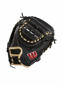 Wilson A2000 M1D BLK/BLKSS BLACK/Blond 33.5 Catchers Mitt -Cheap Baseball Glove Store wilson wilson a2000 m1d blk blkss black blond 335 2