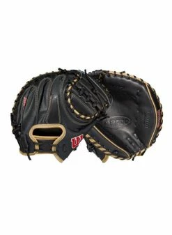 Wilson A2000 M1D BLK/BLKSS BLACK/Blond 33.5 Catchers Mitt -Cheap Baseball Glove Store wilson wilson a2000 m1d blk blkss black blond 335 7