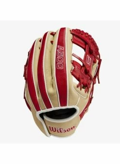 Wilson A500 11-inch Utility Youth Baseball Glove Blonde/Red/White