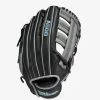 Wilson A500 12.5-inch Utility Youth Baseball Glove Black/Grey/Tropical Blue 2 Wilson A500 12.5-inch Utility Youth Baseball Glove Black/Grey/Tropical Blue -Cheap Baseball Glove Store wilson wilson a500 125 inch utility youth baseball