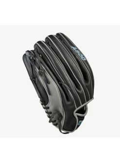 Wilson A500 12.5-inch Utility Youth Baseball Glove Black/Grey/Tropical Blue -Cheap Baseball Glove Store wilson wilson a500 125 inch utility youth baseball 3