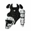 Wilson EZ Gear Kit S/M Black W/White Shinguards And White Helmet -Cheap Baseball Glove Store wilson wilson ez gear kit s m black w white shingu