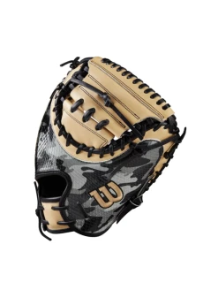 Wilson Glove Of The Month October 2022 CM33 Black Camo/Blonde 33" RHT Catchers Mitt -Cheap Baseball Glove Store wilson wilson glove of the month october 2022 cm33 5