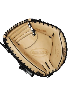 Wilson Glove Of The Month October 2022 CM33 Black Camo/Blonde 33" RHT Catchers Mitt -Cheap Baseball Glove Store wilson wilson glove of the month october 2022 cm33 7